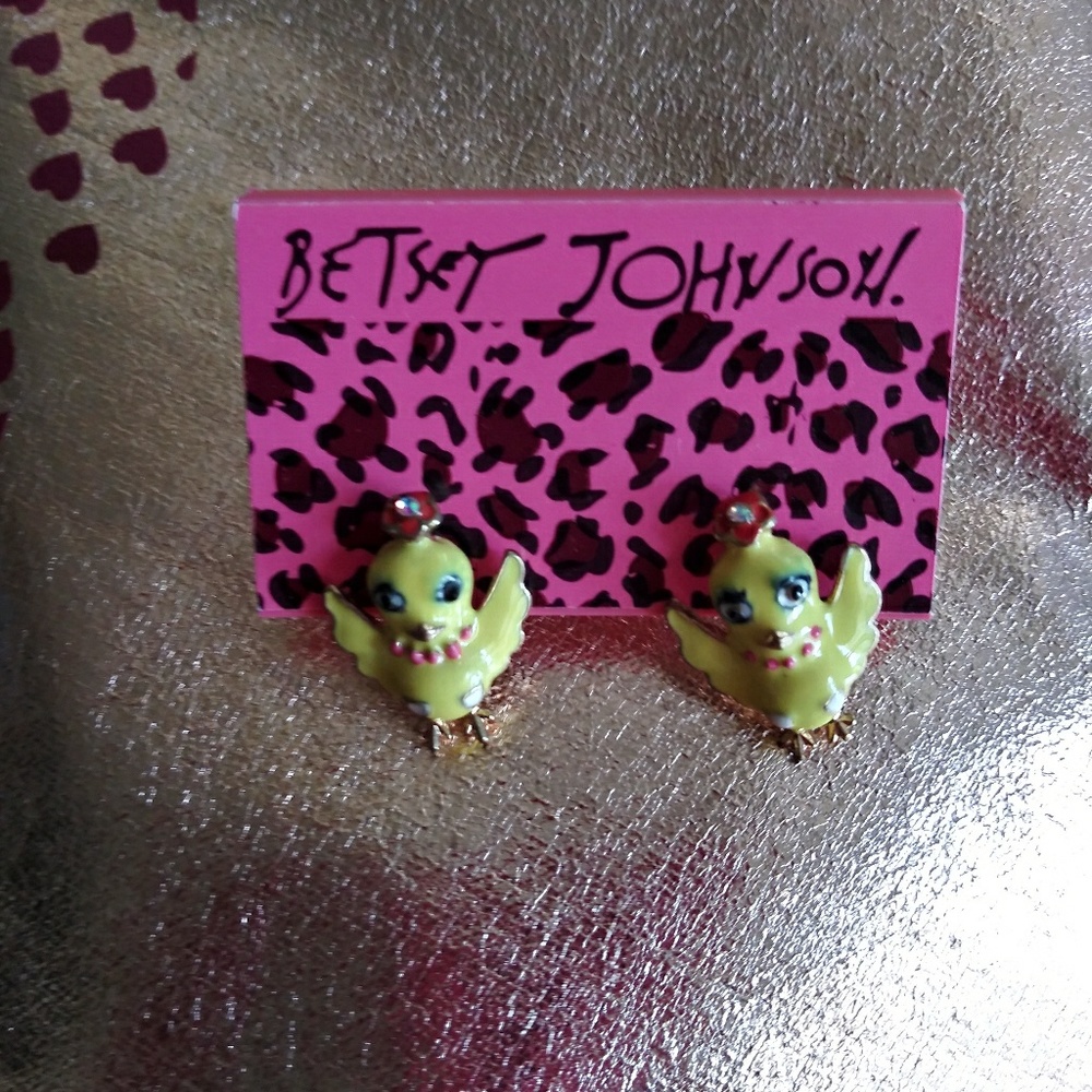 Betsey Johnson Chick Earrings